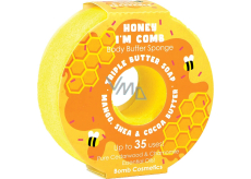 Bomb Cosmetics Honey I´m Comb Donut přírodní sprchová masážní koupelová houba s vůní 165 g