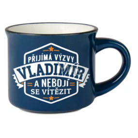 Albi Espresso hrneček Vladimír - Přijímá výzvy a nebojí se zvítězit 45 ml