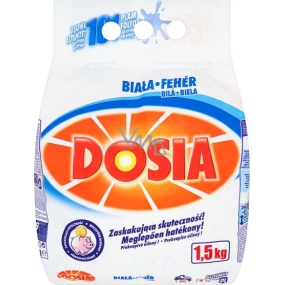 Dosia Bílá prací prášek na bílé prádlo 15 dávek 1,5 kg