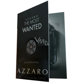 Azzaro The Most Wanted parfémovaná voda pro muže 1,5 ml s rozprašovačem, vialka