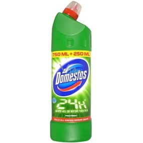 Domestos 24h Pine Fresh tekutý desinfekční a čisticí prostředek 750 + 250 ml