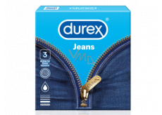 Durex Jeans hladký kondom, nominální šířka: 56 mm 3 kusy