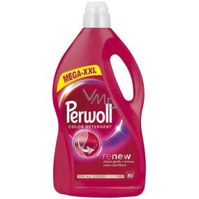 Perwoll Renew Color Mega XXL prací gel na barevné prádlo, ochrana před ztrátou tvaru a zachování intenzity barvy 80 dávek 4 l