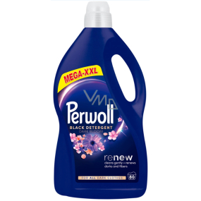 Perwoll Renew Dark Bloom Mega XXL prací gel na tmavé prádlo 80 dávek 4 l