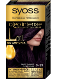 Syoss Oleo Intense Color barva na vlasy bez amoniaku 3-33 Tmavě fialový