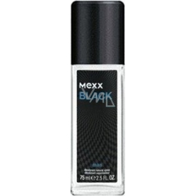 Mexx Black Man parfémovaný deodorant sklo pro muže 75 ml