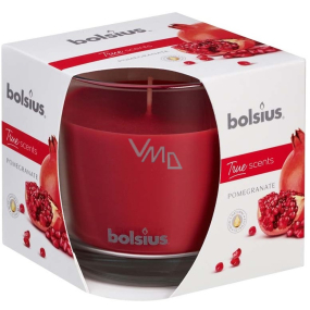 Bolsius True Scents Pomegranate - Granátové jablko vonná svíčka ve skle 95 x 95 mm, doba hoření 43 hodin