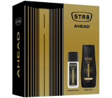 Str8 Ahead parfémovaný deodorant sklo 85 ml + sprchový gel 250 ml, kosmetická sada pro muže