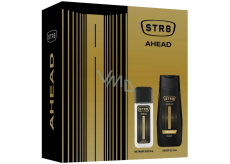 Str8 Ahead parfémovaný deodorant sklo 85 ml + sprchový gel 250 ml, kosmetická sada pro muže