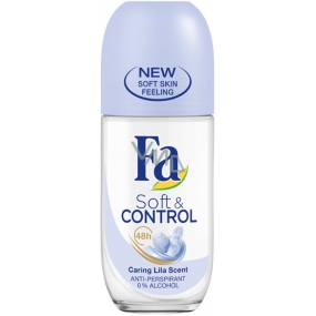 Fa Soft & Control Lila Scent kuličkový antiperspirant deodorant roll-on pro ženy 50 ml