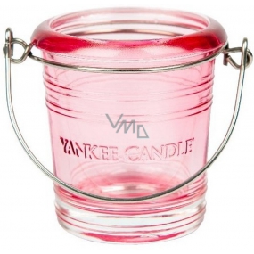 Yankee Candle Bucket s ouškem svícen na votivní svíčku růžový 6 x 5 x 5 cm