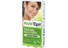 Aloe Epil Facial depilační voskové pásky na obličej 12 + 2 kusů