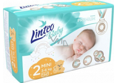 Linteo Baby Premium 2 Mini 3 - 6 kg jednorázové plenky 34 kusů