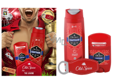 Old Spice Captain sprchový gel 250 ml + deodorant stick 50 ml + otvírák, kosmetická sada pro muže