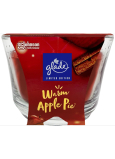 Glade Maxi Warm Apple Pie vonná svíčka ve skle, doba hoření až 50 hodin 204 g