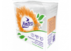 Linteo Satin papírové ubrousky 33 x 33 cm 100 kusů bílé