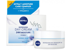 Nivea 24h Moisture SPF15 zvláčňující denní krém pro normální a smíšenou pleť 50 ml