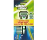 Gillette Mach3 Sensitive holicí strojek + náhradní hlavice 4 kusy pro muže