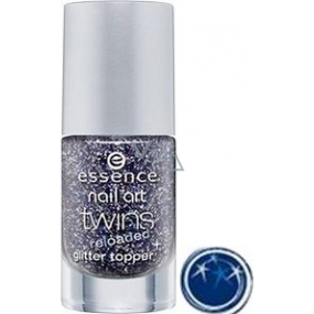 Essence Nail Art Twins Reloaded lak na nehty s glitry 01 Bella 5 ml