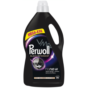 Perwoll Renew Black Mega XXL prací gel na černé a tmavé prádlo 80 dávek 4 l