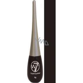 W7 Liquid Eyeliner tekuté oční linky Ultra Black 8 g