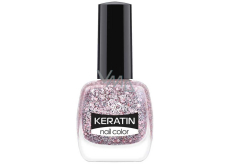 Golden Rose Keratin Nail Color Glitter lak na nehty 410 10,5 ml