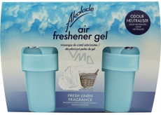 Akolade Air Freshener Fresh Linen solid gel osvěžovač vzduchu 2 x 150 g