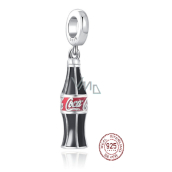 Charm Sterlingové stříbro 925 Coca Cola láhev, přívěsek na náramek, jídlo a pití