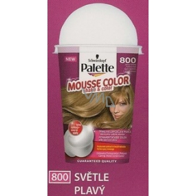 Schwarzkopf Palette Mousse Color Shake and color barva na vlasy 800 Světle plavý