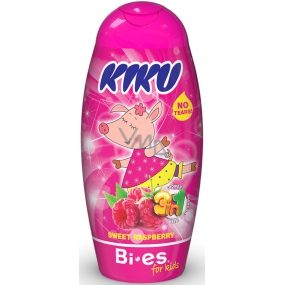 Kiku Sweet Raspberry 3v1 sprchový gel, šampon a pěna pro děti 250 ml