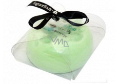 Fragrant Appleliscious Glycerinové mýdlo masážní s houbou naplněnou vůní parfému DKNY Green Apples v barvě světle zelené 200 g