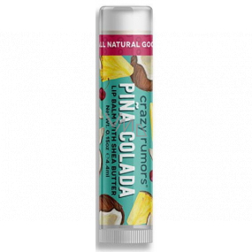 Crazy Rumors Pina Colada balzám na rty s příchutí ananasu a kokosu 4,4 ml