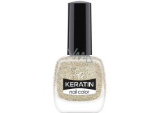 Golden Rose Keratin Nail Color Glitter lak na nehty 403 10,5 ml