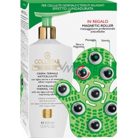 Collistar Crema Termale Anticellulite krém proti celulitidě 400 ml + Magnetic-roller, kosmetická sada