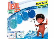 Dr. Devil Polar Aqua Push Pull WC blok bez košíku 4 x 20 g