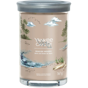 Yankee Candle Seaside Woods - Přímořské dřeva vonná svíčka Signature Tumbler velká sklo 2 knoty 567 g