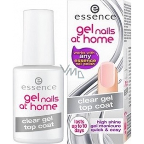 Essence Gel Nails At Home Clear Gel Top Coat krycí gelový lak čirý 7 ml