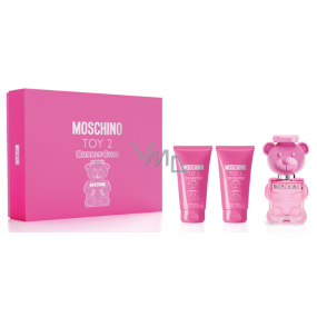 Moschino Toy 2 Bubble Gum toaletní voda 50 ml + tělové mléko 50 ml + sprchový gel 50 ml, dárková sada pro ženy