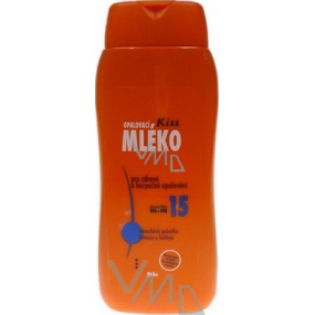 Mika Kiss OF15 opalovací mléko pro zdravé a bezpečné opalování 300 ml