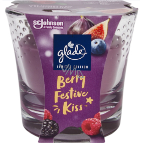 Glade Berry Festive Kiss vonná svíčka ve skle, doba hoření až 30 hodin 112 g