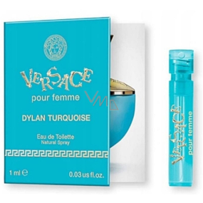 Versace Dylan Turquoise toaletní voda pro ženy 1 ml s rozprašovačem, vialka