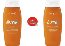 Ziaja Sun SPF 20 voděodolné mléko na opalování 150 ml + aktivátor opalování s tyrosinem 150 ml, duopack