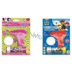 Disney Bublifuková pistole + bublifuk 60 ml Paw Patrol / Minnie