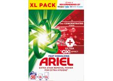 Ariel Ultra Oxi Effect prací prášek pro odstraňování skvrn a pro extra hygienu 50 dávek 2,8 kg