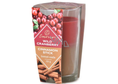 Emocio Wild Cranberry & Cinnamon Stick - Divoká brusinka a skořice dvoubarevná vonná svíčka sklo 76 x 118 mm 170 g