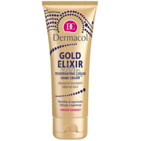 Dermacol Gold Elixir Caviar hand Cream Omlazující kaviárový krém na ruce