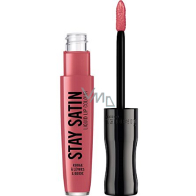 Rimmel London Stay Satin tekutá rtěnka 130 Yuppie 5,5 ml