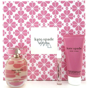 Kate Spade New York parfémovaná voda 100 ml + parfémovaná voda 7,5 ml miniatura + tělové mléko 100 ml, dárková sada pro ženy