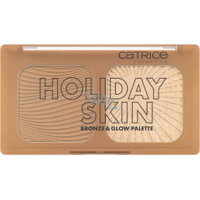 Catrice Holiday Skin Bronze & Glow paleta bronzeru a rozjasňovače 010 5,5 g