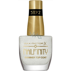 Max Factor Nailfinity Shimmer Top Coat lak na nehty 102 Starry Veil 12 ml